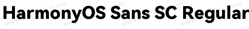 HarmonyOS Sans SC Regularttf字体转换